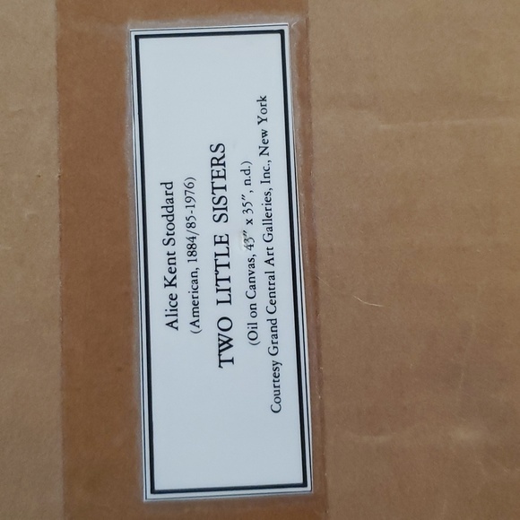 Rare Framed, Art print - Two Little Sisters by Alice Kent Stoddard - Picture 8 of 8